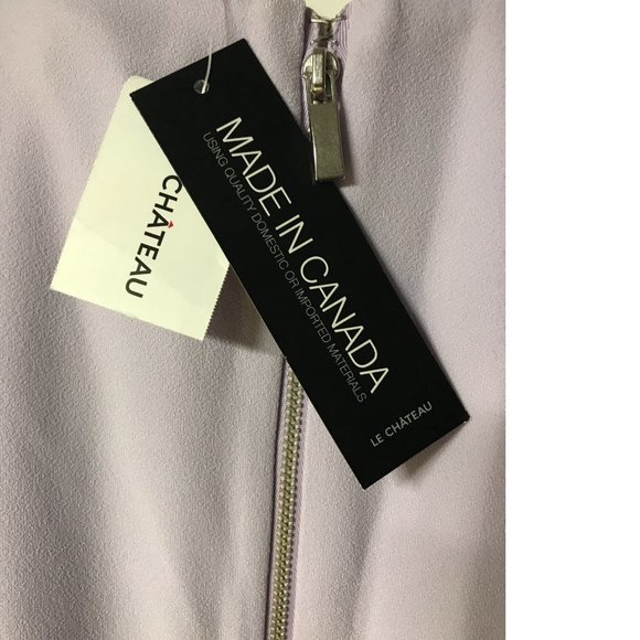 NWT Canada made Le Chateau PLUS SIZE Lilac Fit & Flare Cocktail Bridesmaid Prom - Picture 6 of 6